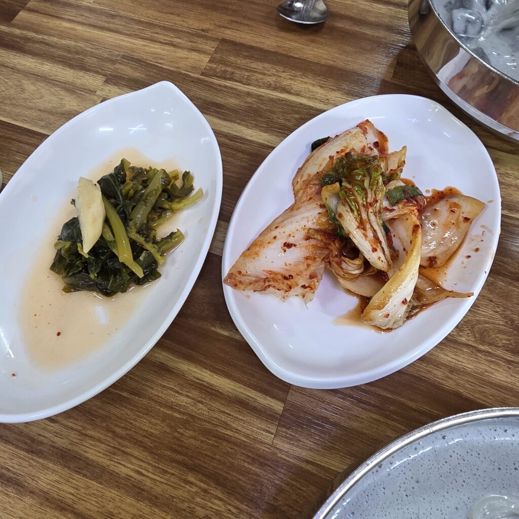대복식당 콩국수의 반찬