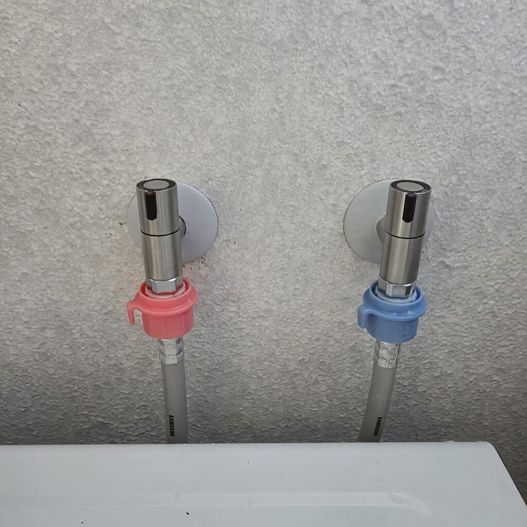 세탁기 수도꼭지 교체 완료