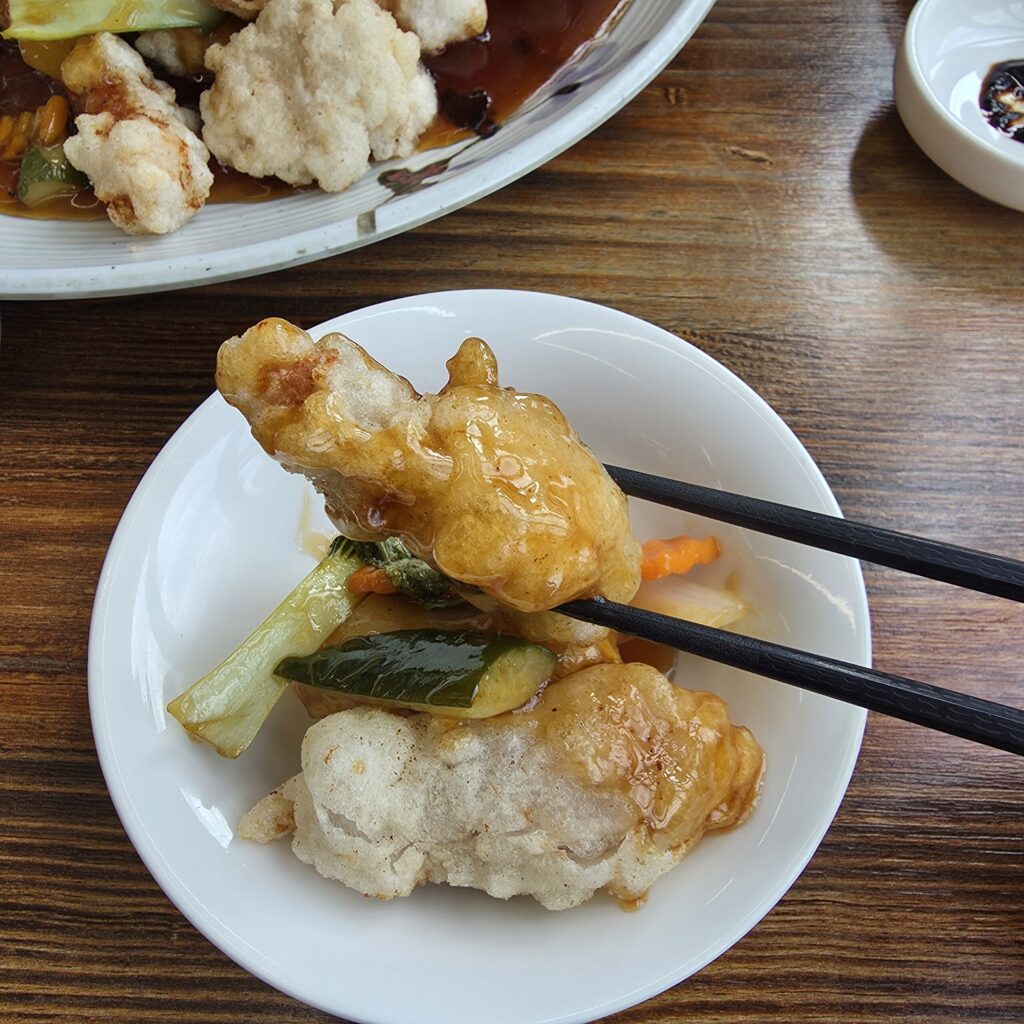 관저동 라향 찹쌀등심탕수육 맛