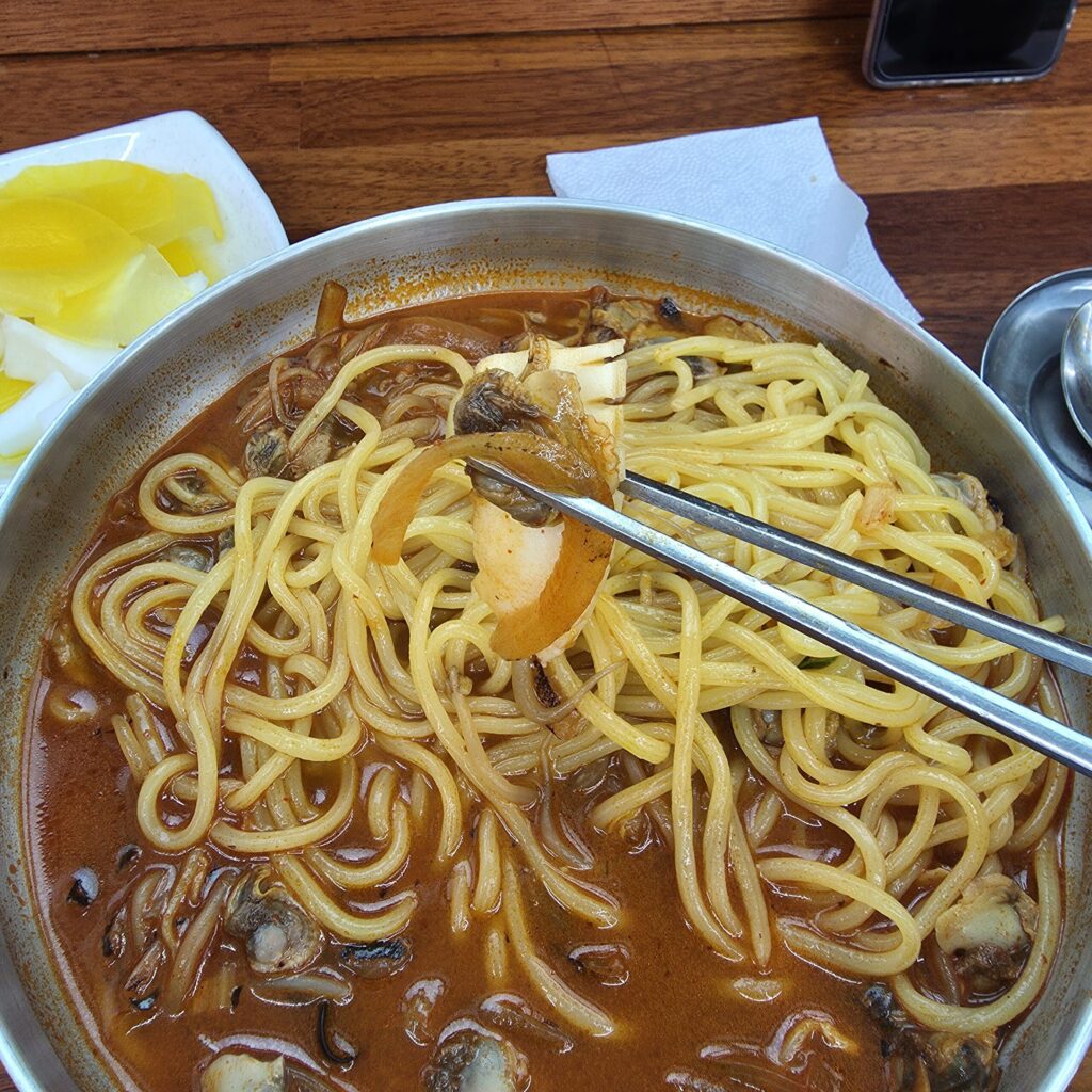 충남대병원 점심 알꼬막짬뽕